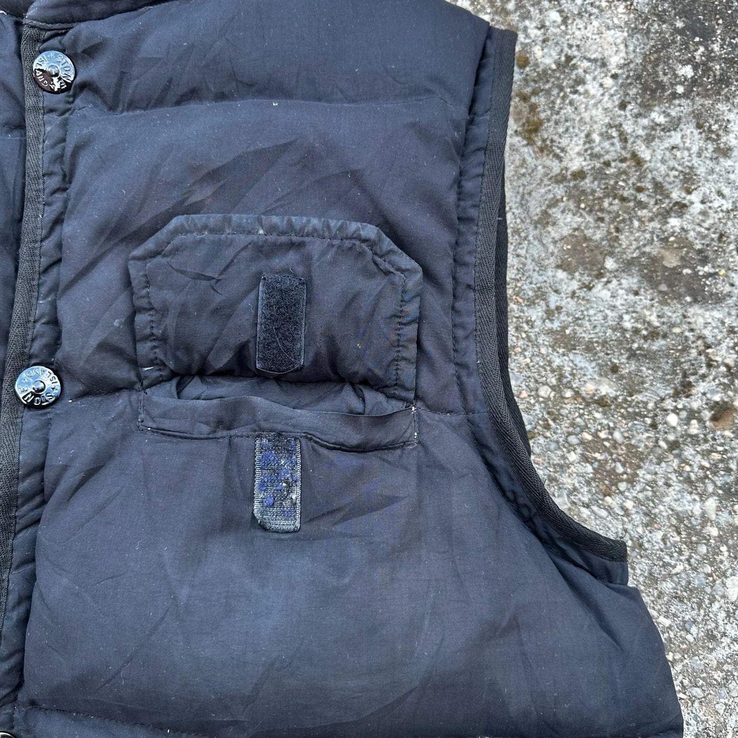 A/W 1994 Black Satin Goose Down Gilet