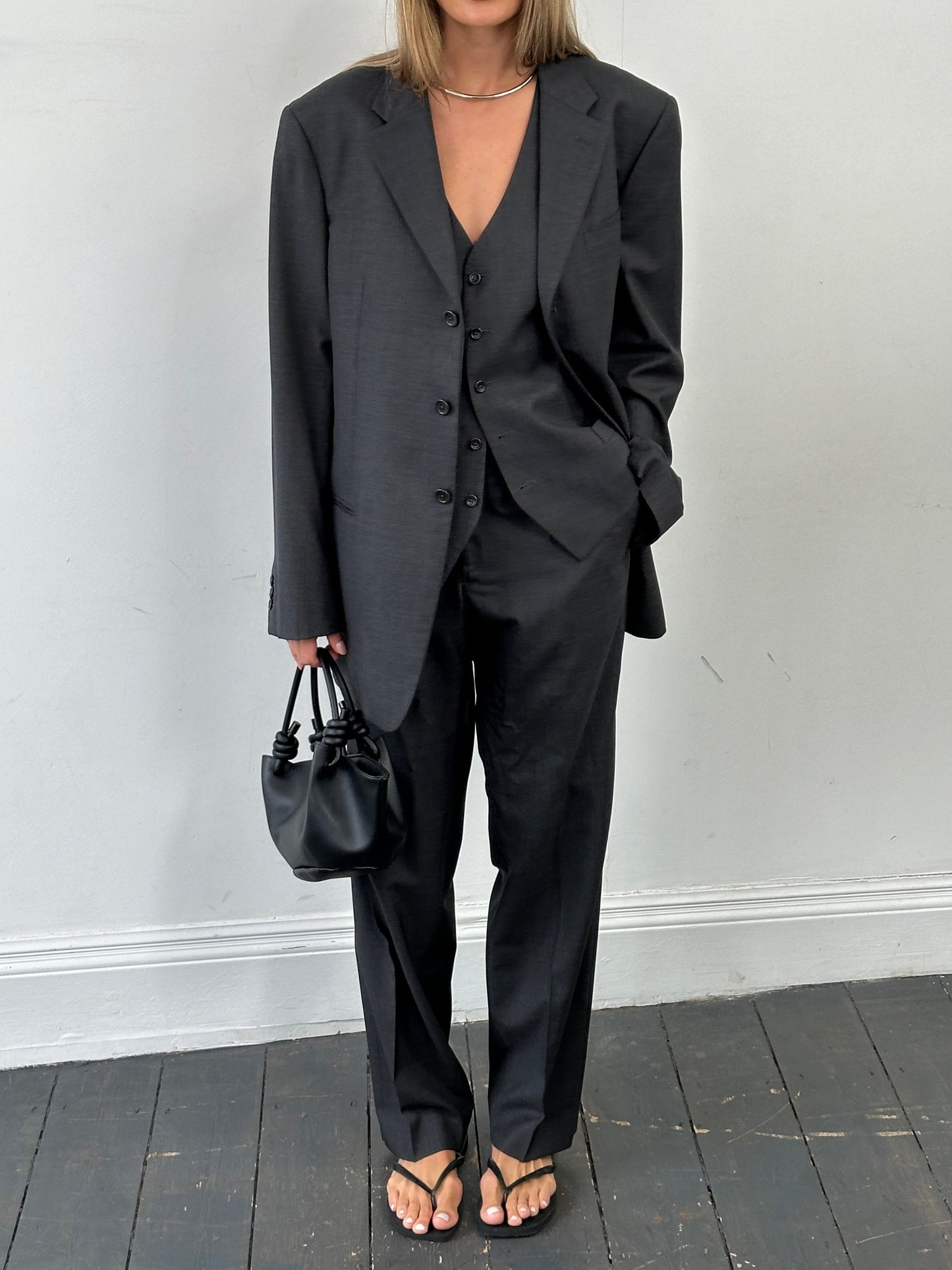 Armani Collezioni Pure Wool Single Breasted Three Piece Suit - 46R/W36