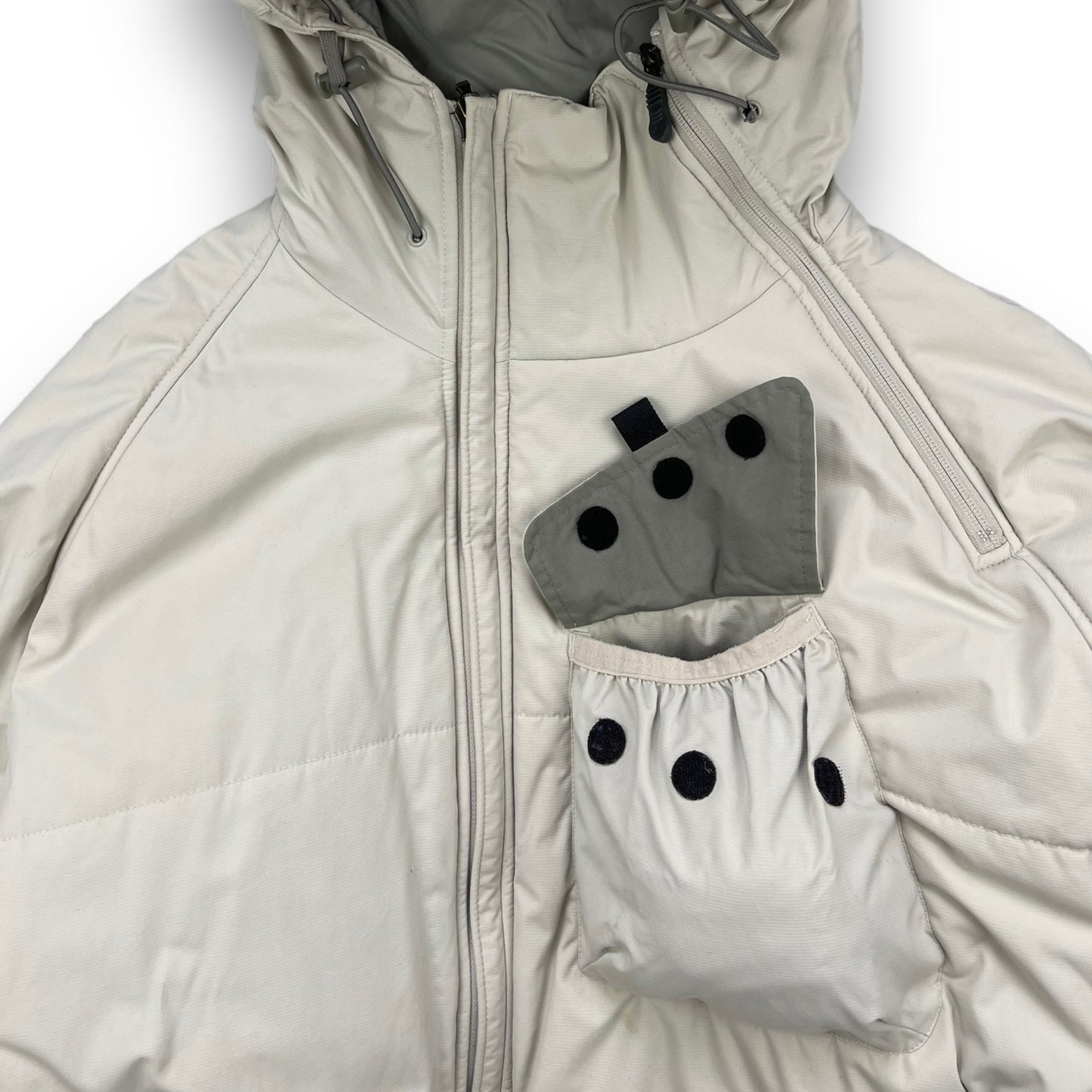 Nike ACG Padded Asymmetric Zip Jacket (L) | Default Title, Cream