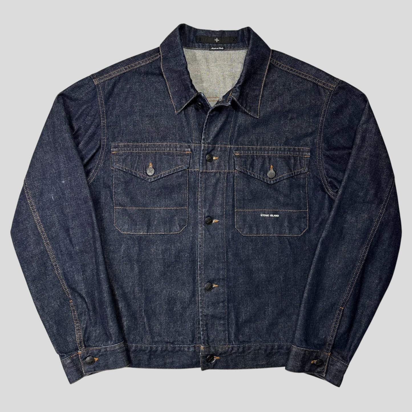 Stone Island 00’s Denims Logo Trucker Jacket - L/XL