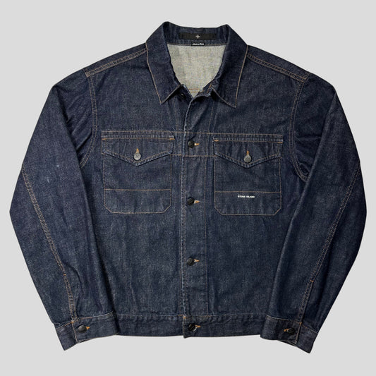 Stone Island 00’s Denims Logo Trucker Jacket - L/XL