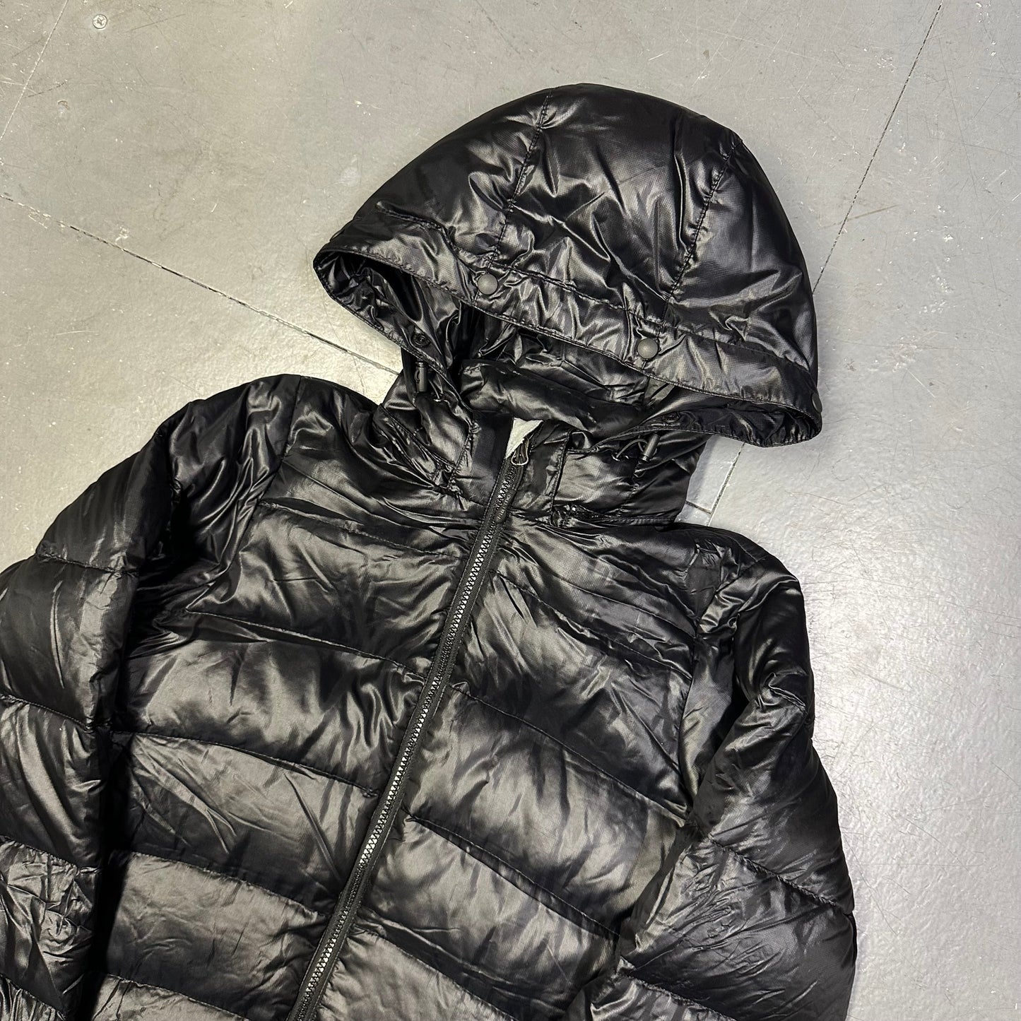 Marmot Fur Hood Puffer Jacket In Black ( L )