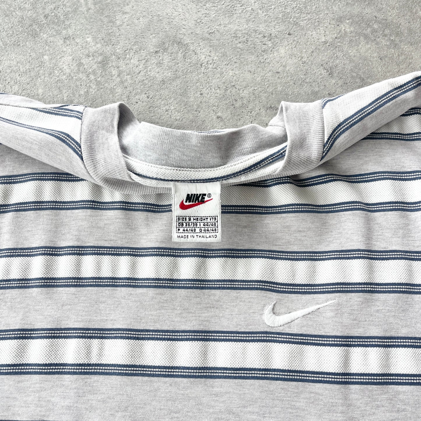 Nike RARE 1990s heavyweight striped t-shirt (M)