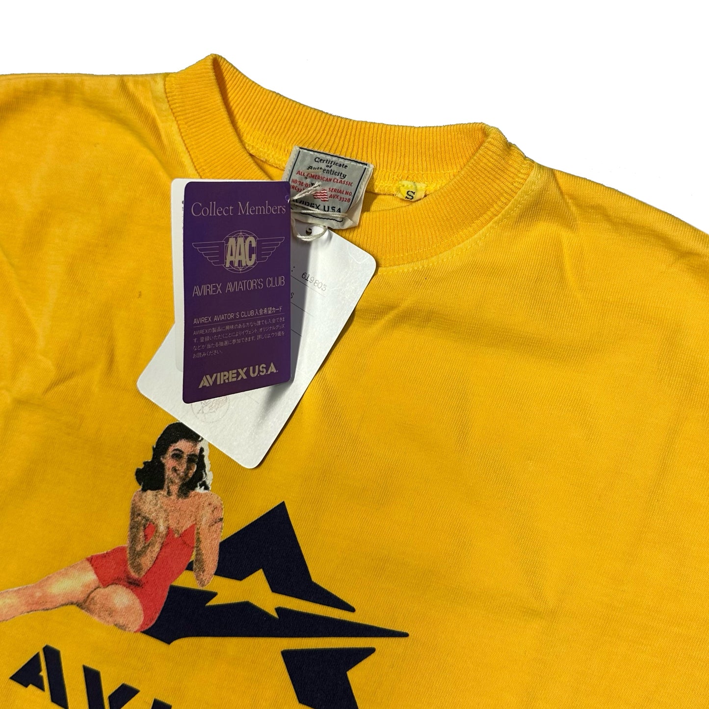 Avirex T-Shirt In Yellow ( S )