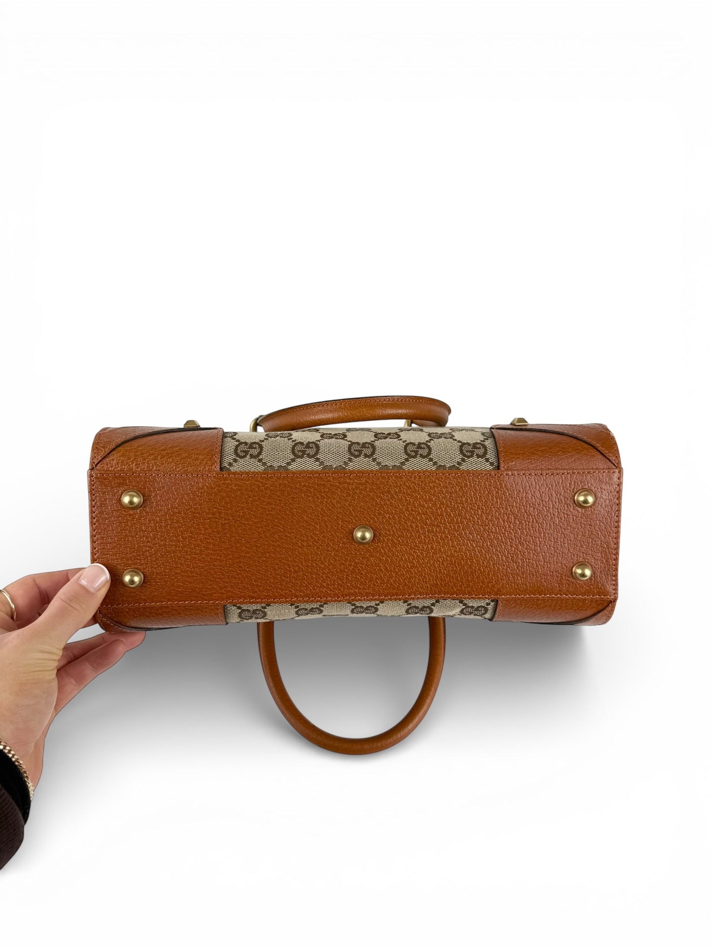 2010s Gucci GG Monogram Nailhead Mini Tote Handbag | O/S, Multicoloured