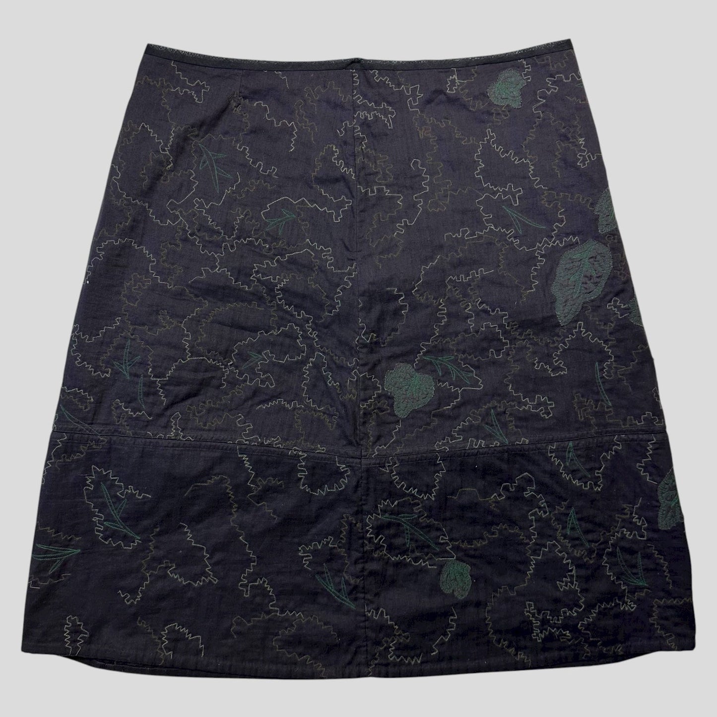 Issey Miyake HaaT 00’s Embroidered Leaves Skirt - 3 (L)