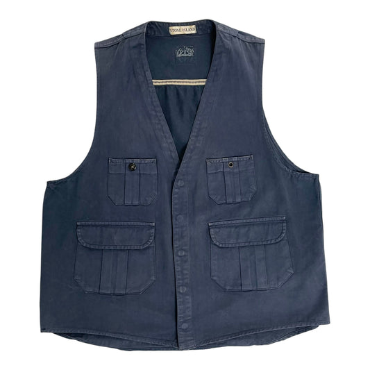Vintage Stone Island 80s Vest, Size Large | XL, Green