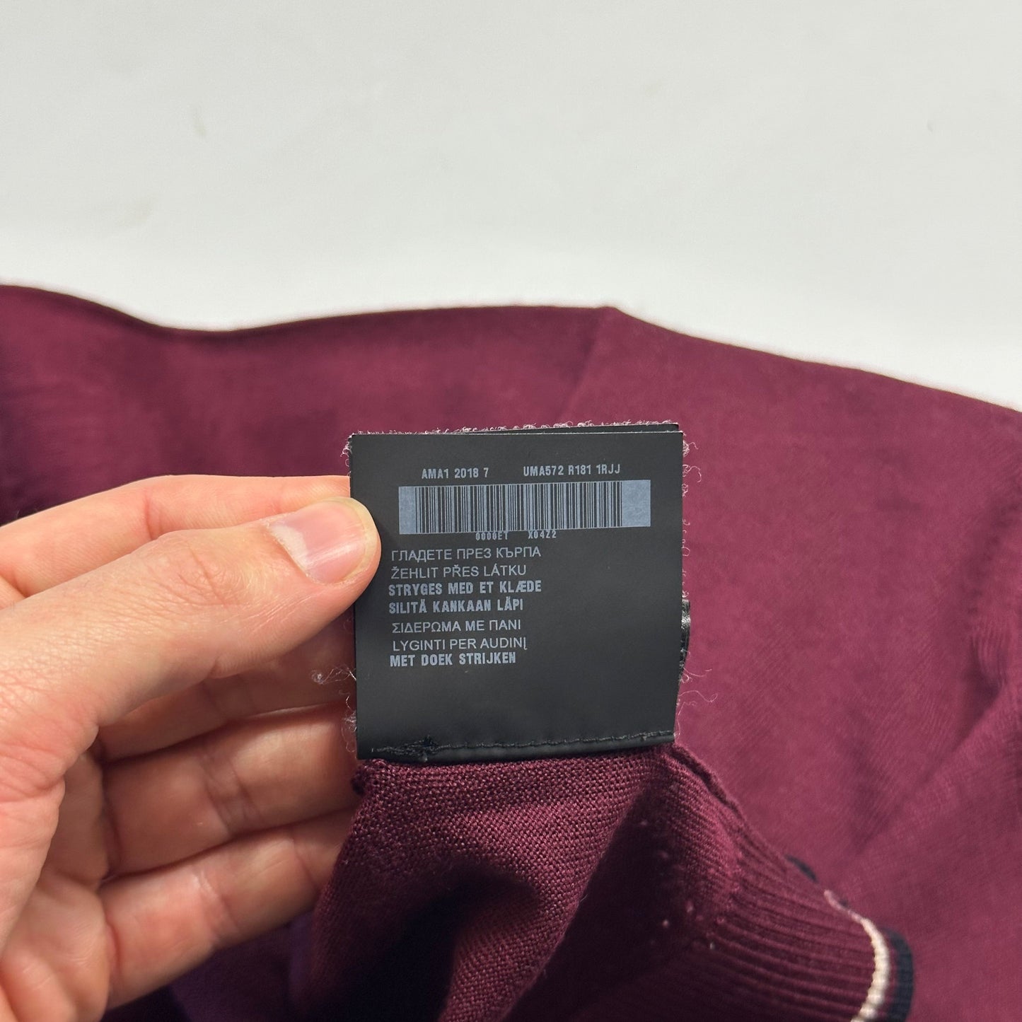 Prada Milano 2018 Wine Ribbed Silk & Wool Knit Sweater - M | Default Title, Burgundy