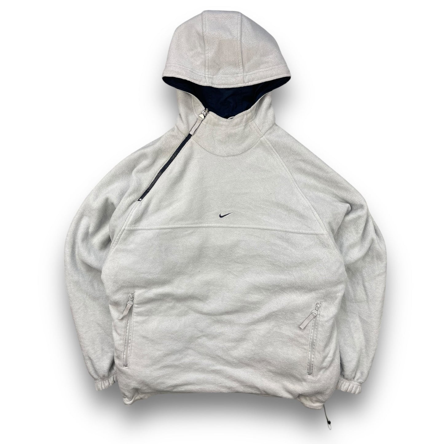 2000's Nike Reversible Asymmetric Zip Fleece Jacket (L) | Default Title, Multicoloured