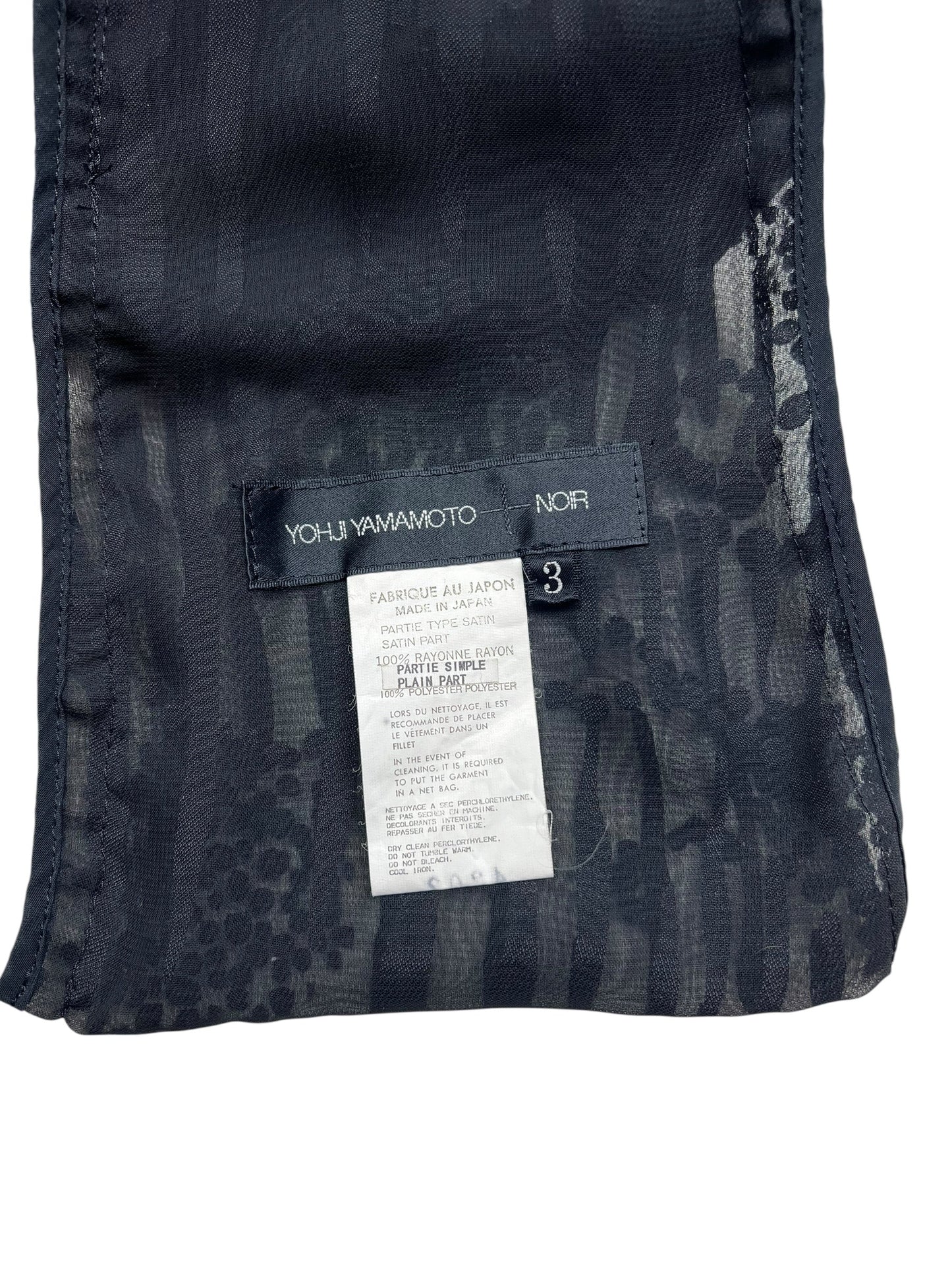 Yohji Yamamoto AW 1997 sheer dress