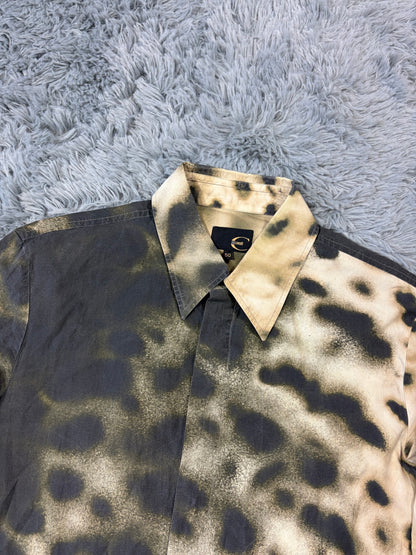 Just Cavalli 00’s Split Gradient Leopard Print Shirt - IT50 | O/S, Gradient Leopard Print