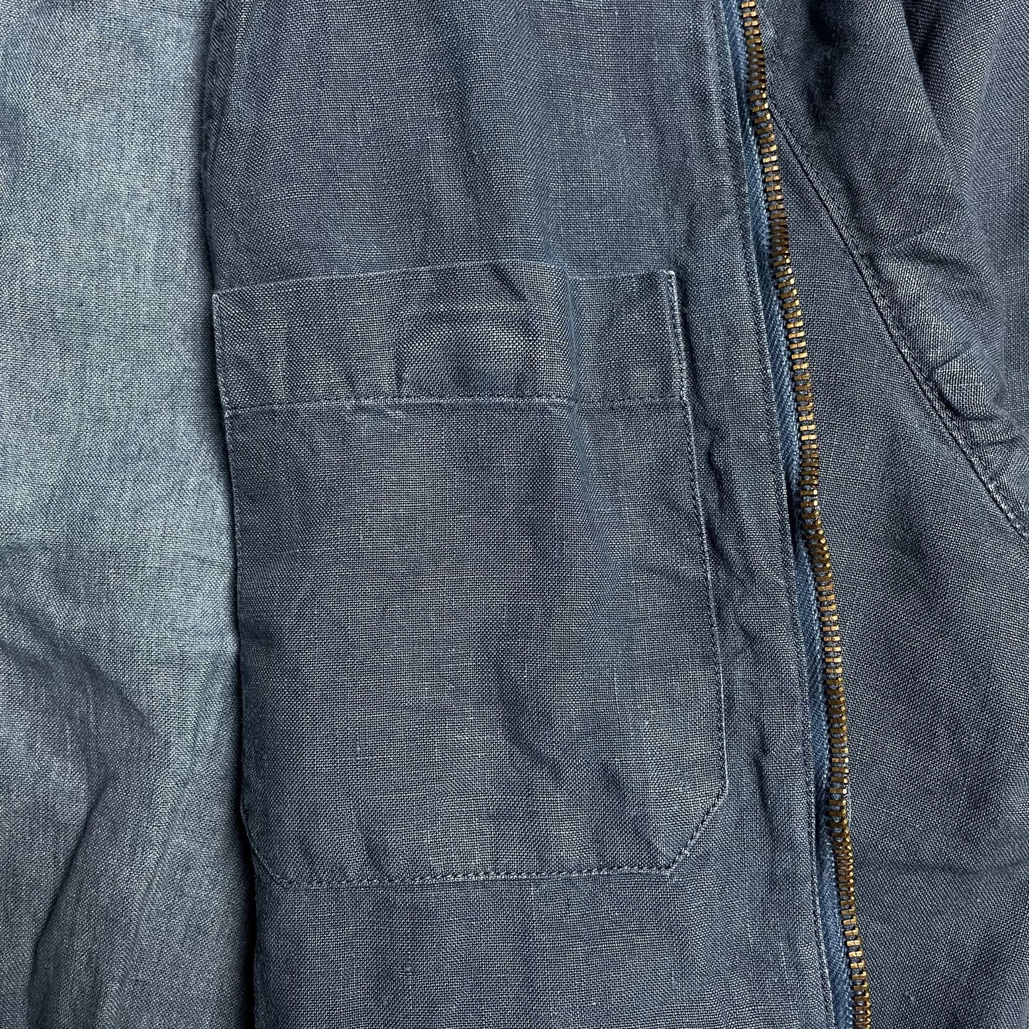 S/S 1992 C.P. COMPANY Ideas From Massimo Osti Royal Blue Rubber Flax Bomber Jacket
