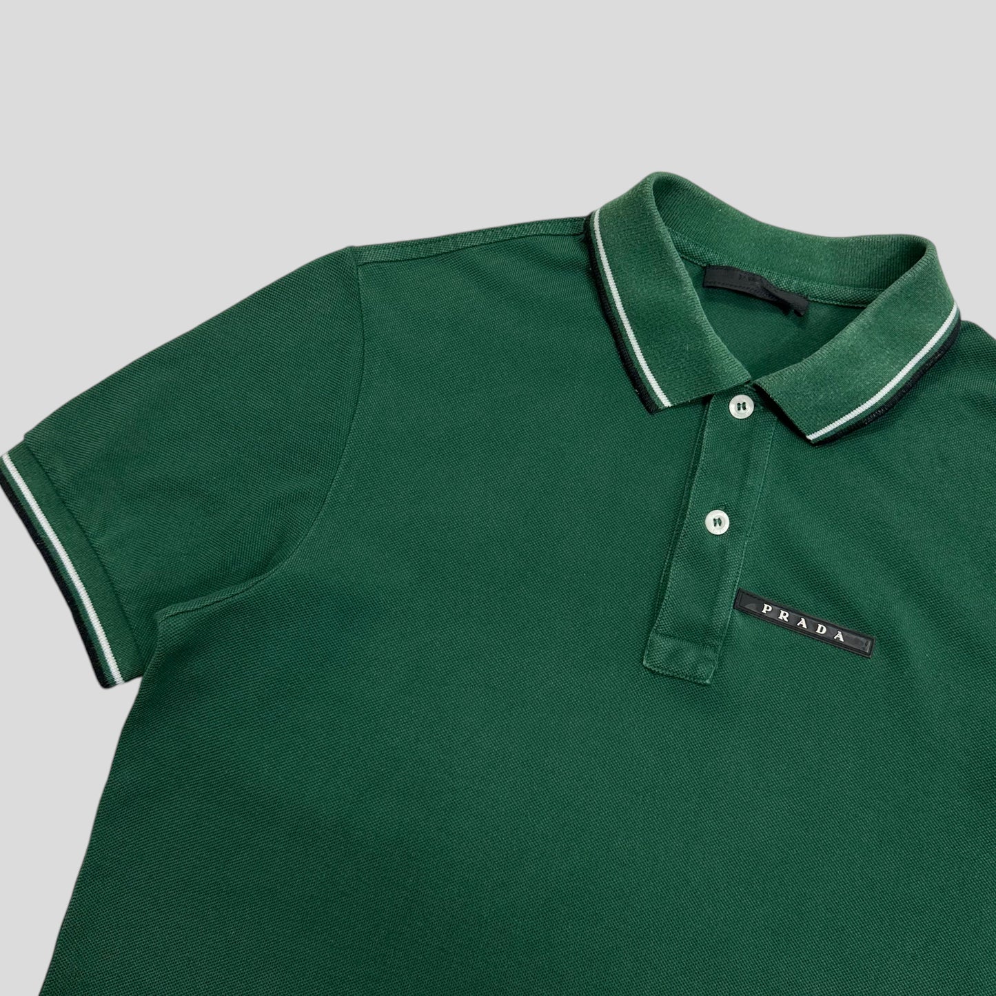 Prada Milano 2021 Forest Green Polo Shirt - S