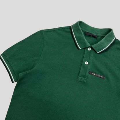 Prada Milano 2021 Forest Green Polo Shirt - S | Small, Black