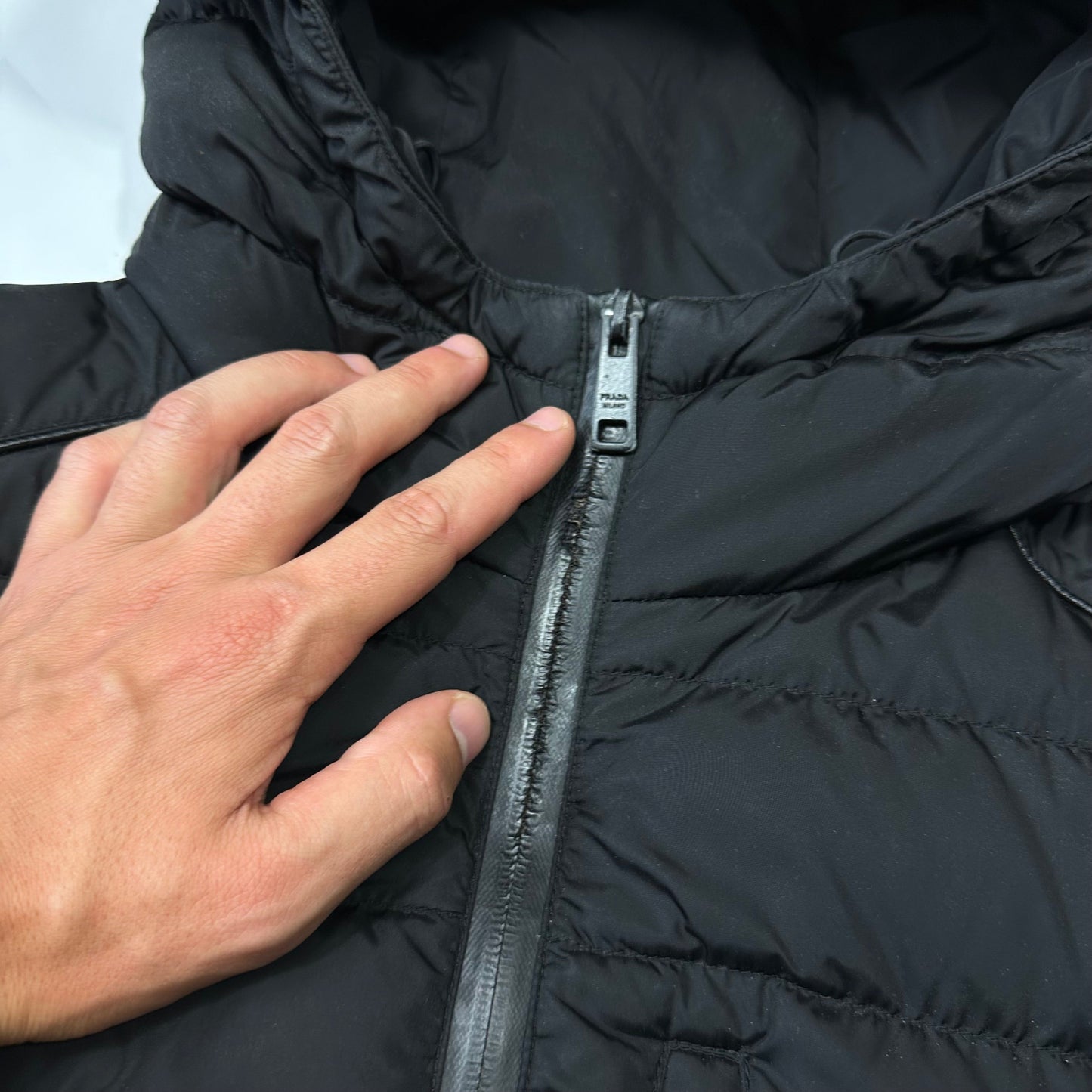 Prada 2018 Laminated Nylon Duck Down Puffer - IT52 (L) | Default Title, Black