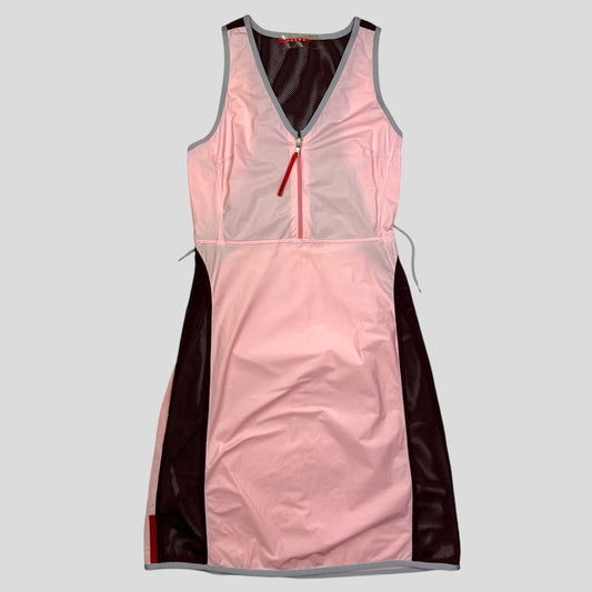 Prada Sport SS00 Nylon Mesh Technical Dress - IT44 | O/S, Multicoloured