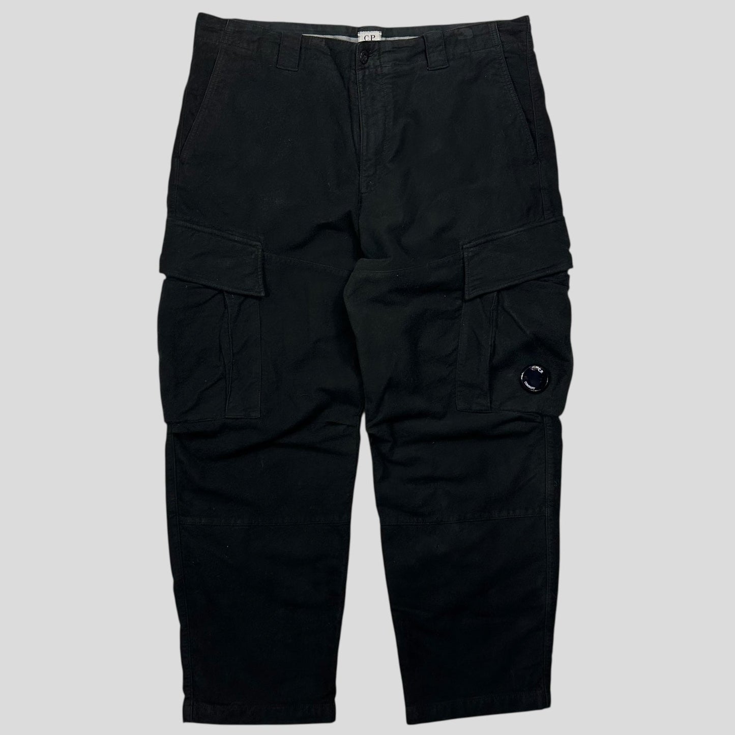 CP Company 2022 Moleskin Heavy Cotton Cargo Trousers - L/XL