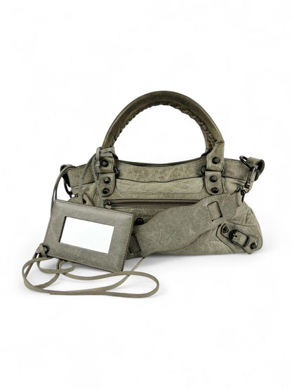 Balenciaga The First Handbag Khaki Green (With Extension Strap) 2000s | O/S, Multicoloured