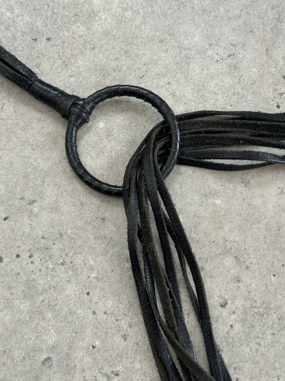 Vintage Leather Tassel Belt - One Size