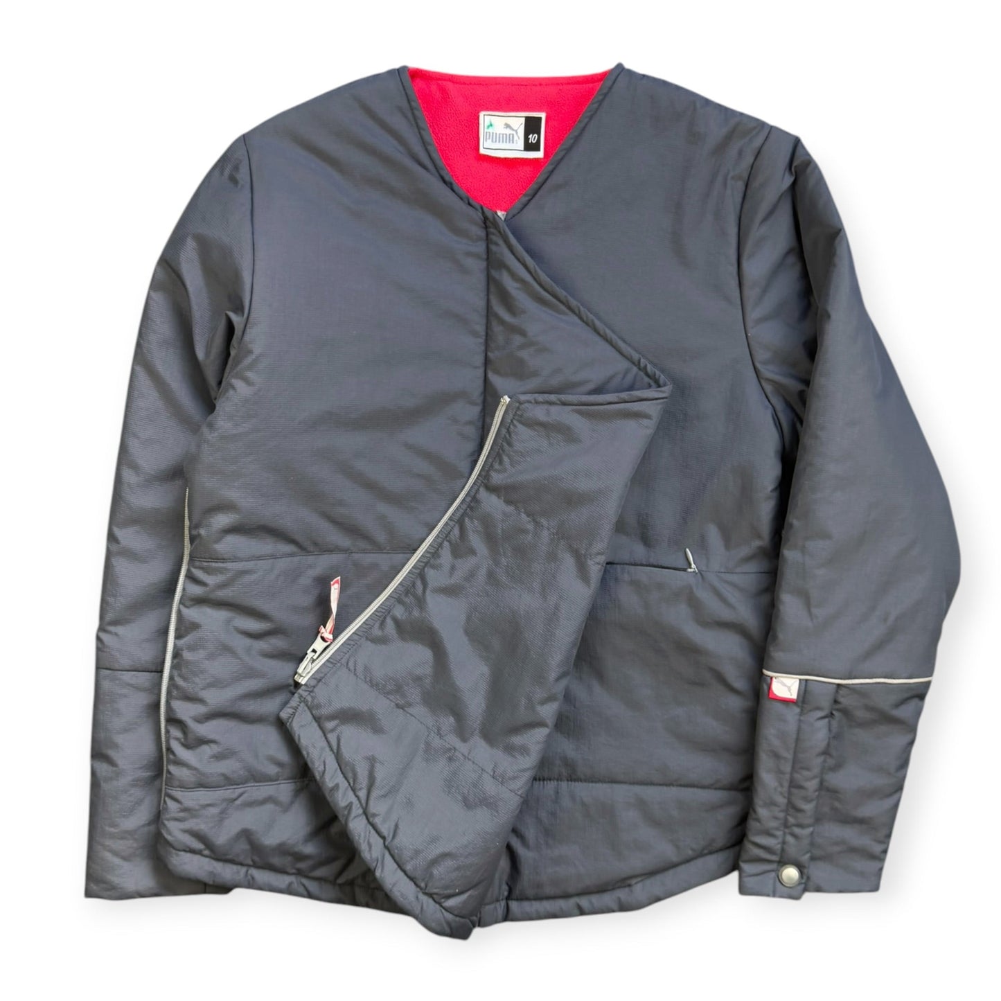 2000's Puma Asymmetric 2-way Flap Jacket ‘Sample’ (S) | Small, Multicoloured