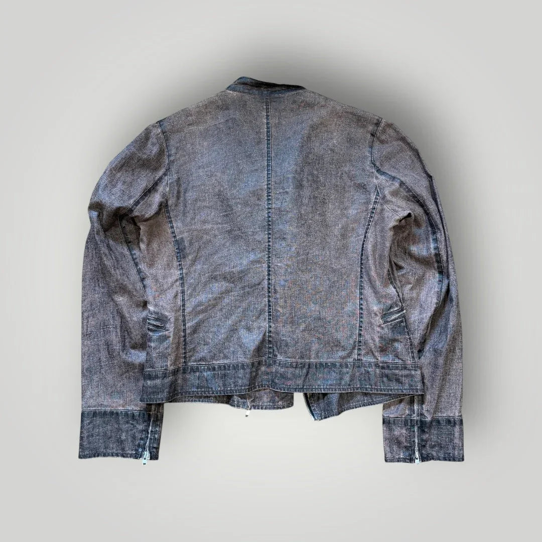 SS/02 C.P. Company Donna Asymmetrical Lino-Flax Lightweight Jacket M