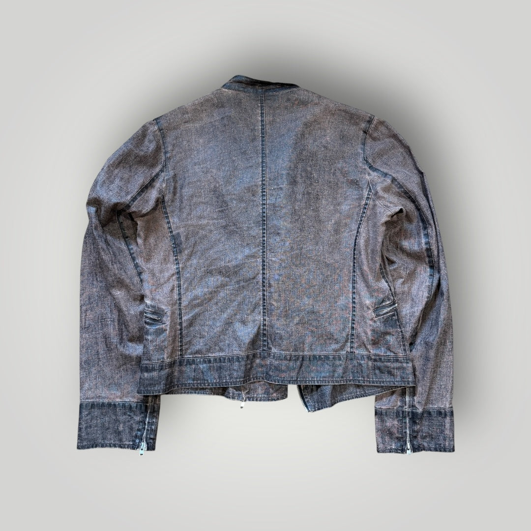 SS/02 C.P. Company Donna Asymmetrical Lino-Flax Lightweight Jacket M