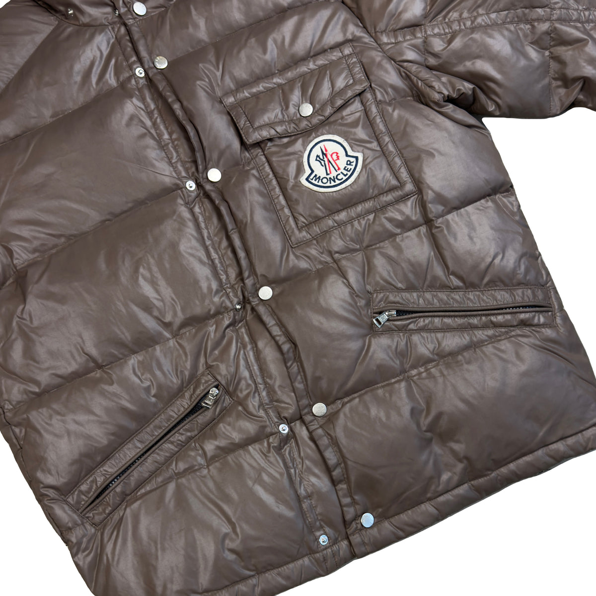 Moncler Puffer Jacket In Brown (L) | Moncler, Brown