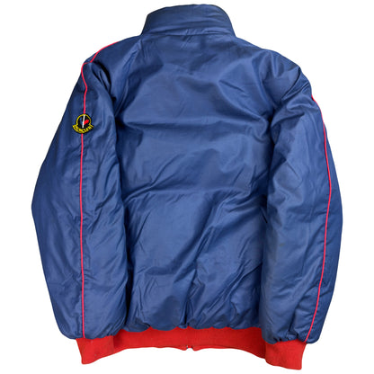 Moncler Reversible Puffer Jacket In Red & Navy (M) | Moncler, Navy