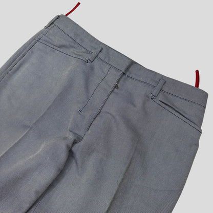 Prada Sport AW00 Textured Two-Tone Pleated Trousers - IT42 | Default Title, Multicoloured