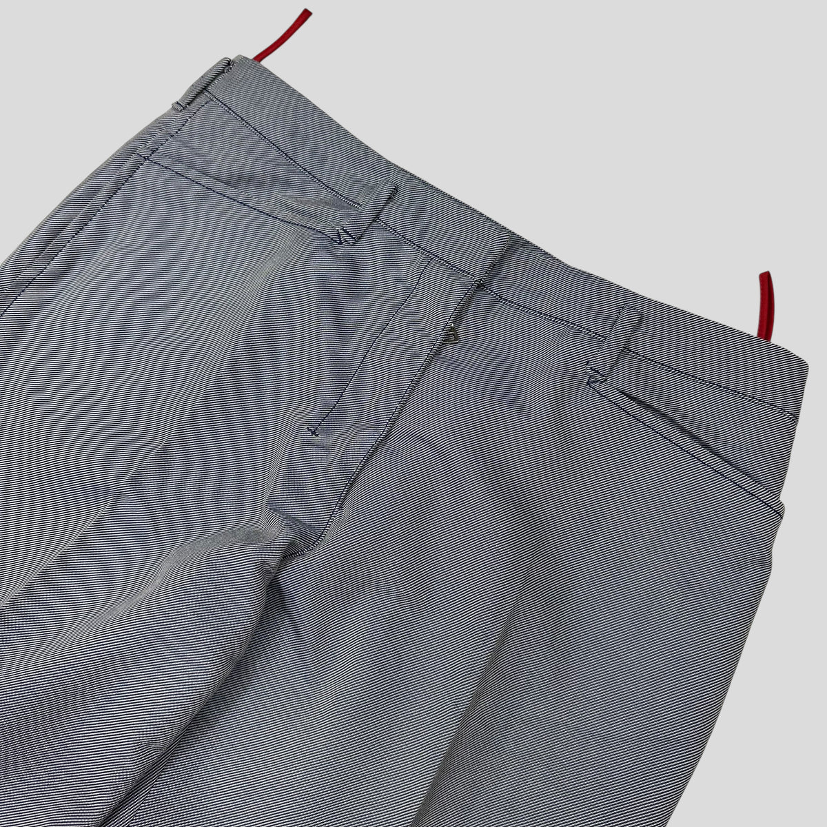 Prada Sport AW00 Textured Two-Tone Pleated Trousers - IT42 | W30, Grey