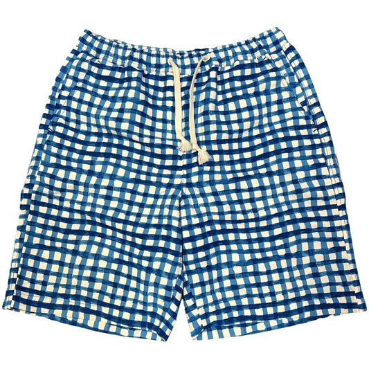 Uniqlo X Marni Check Shorts In Blue ( S ) - Known Source