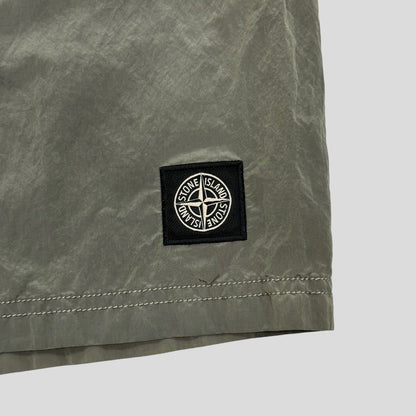 Stone Island SS18 Nylon Metal Compass Logo Shorts - L