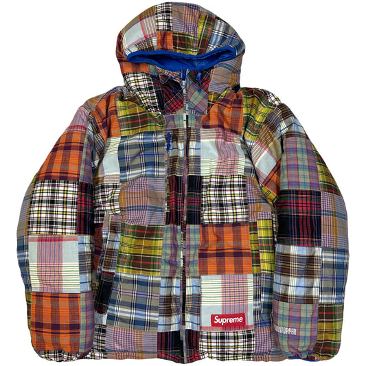 Supreme Madras Reversible Down Puffer Jacket ( XL )