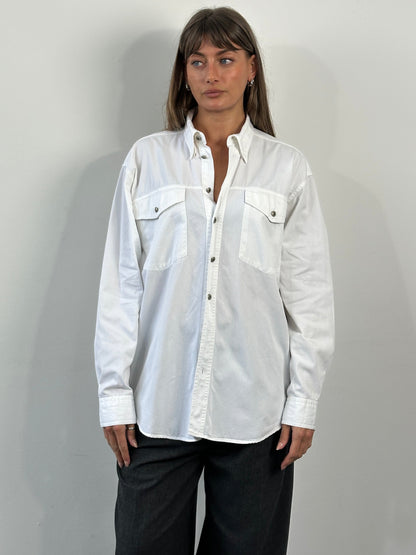 Versace Classic V2 1990s Bespoke Button Shirt - XL