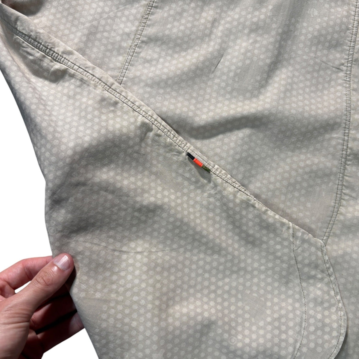 Maharishi 1998 Raw Hem Short Sleeve Shirt S | Small, Cream