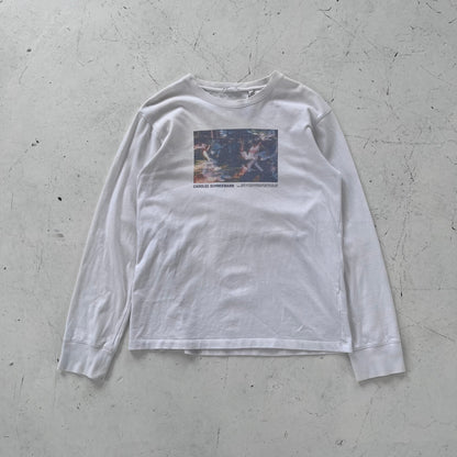 2000s helmut lang artist series graphic longsleeve | White, White