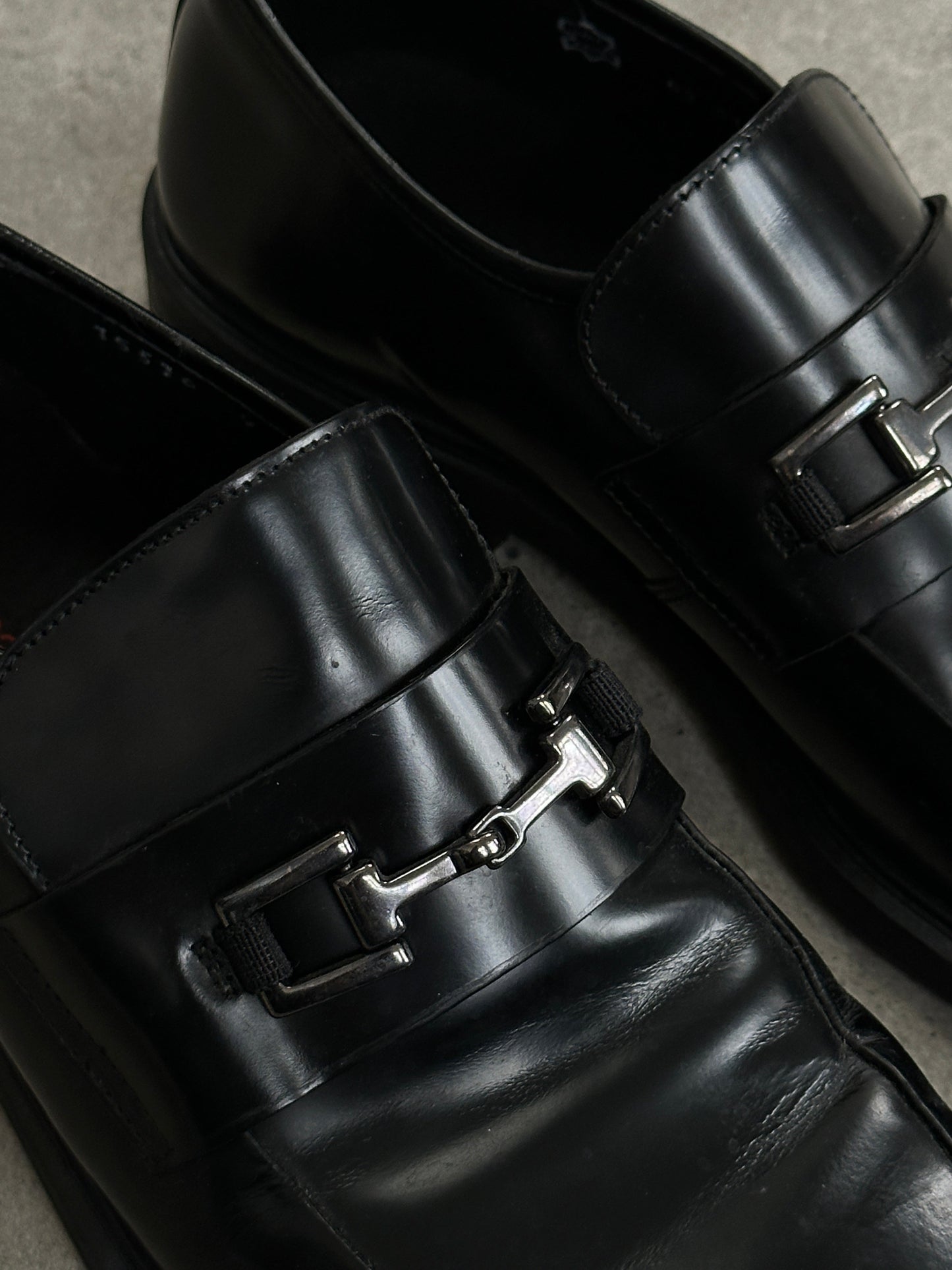 Pierre Cardin Leather Horsebit Loafers - UK 9