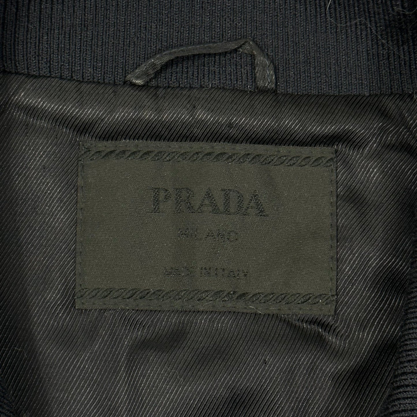 Prada Milano AW00 Virgin Wool Padded Plaid Boxy Jacket - L