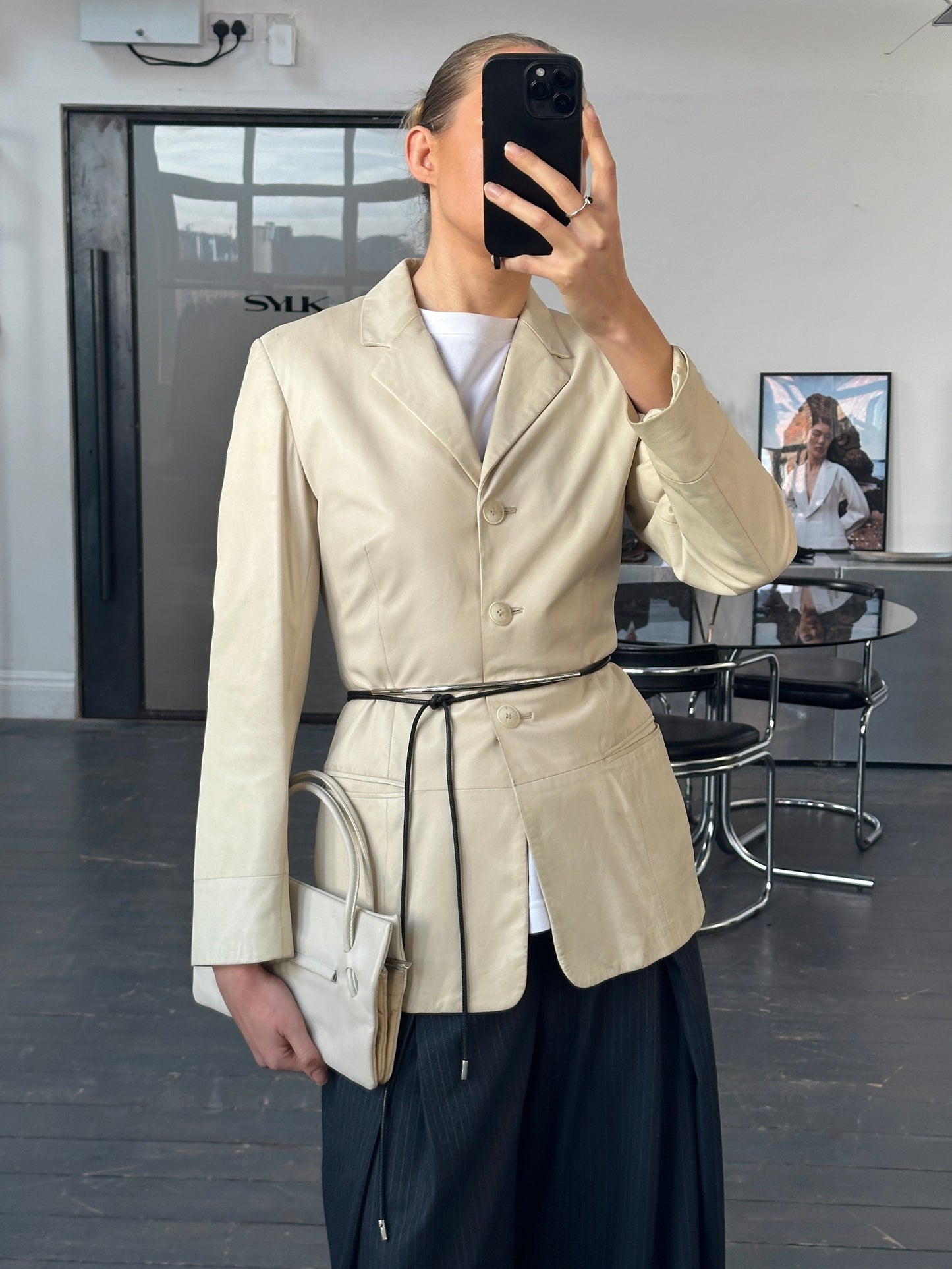 Gianni Versace 1990s Leather Jacket - S