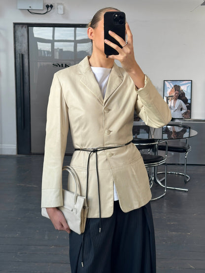 Gianni Versace 1990s Leather Jacket - S