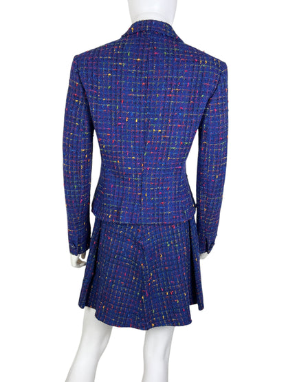 Versace early 1990s boucle skirt suit