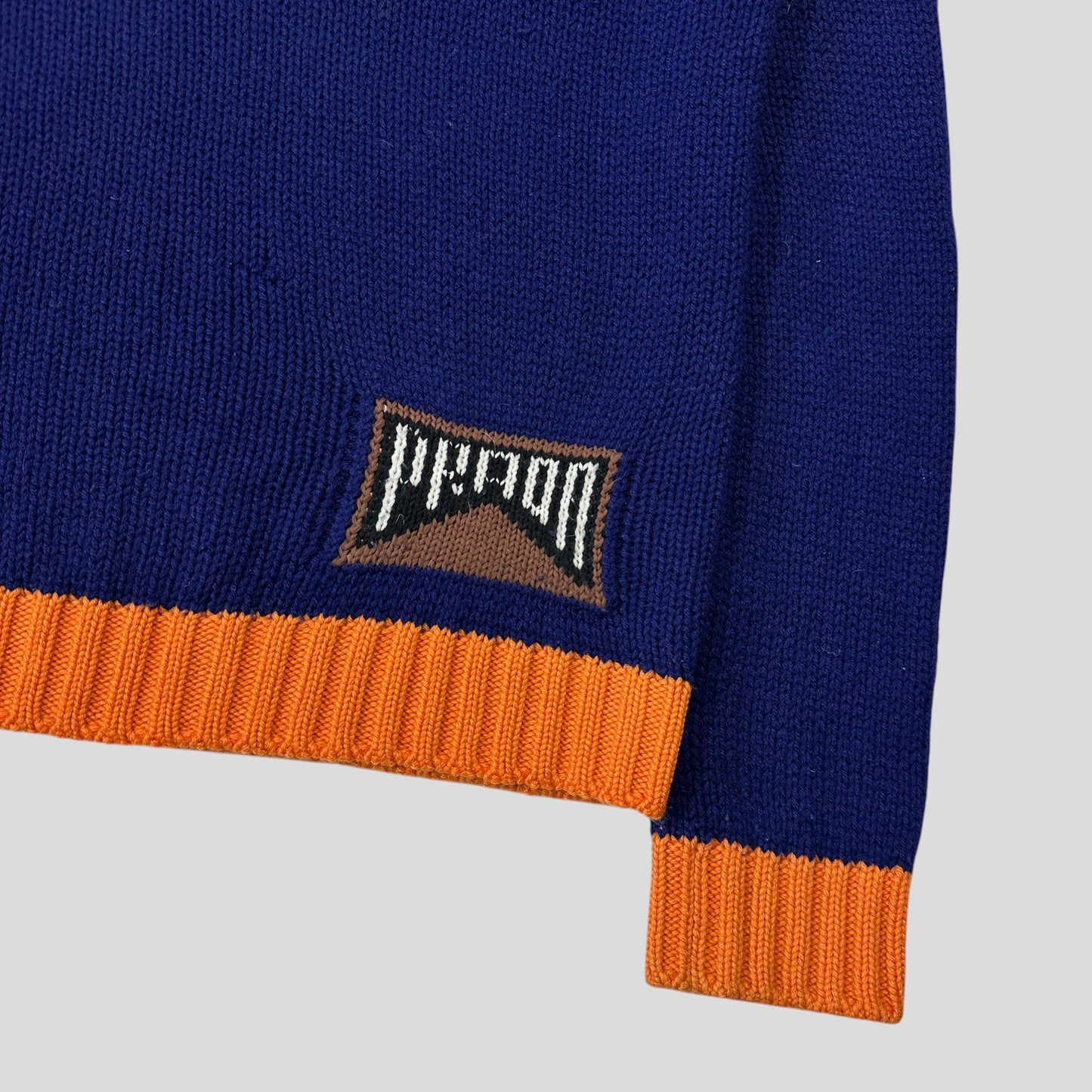 Prada Milano 2018 Intarsia Cashmere Chunky Race Logo Knit - IT42 (S)