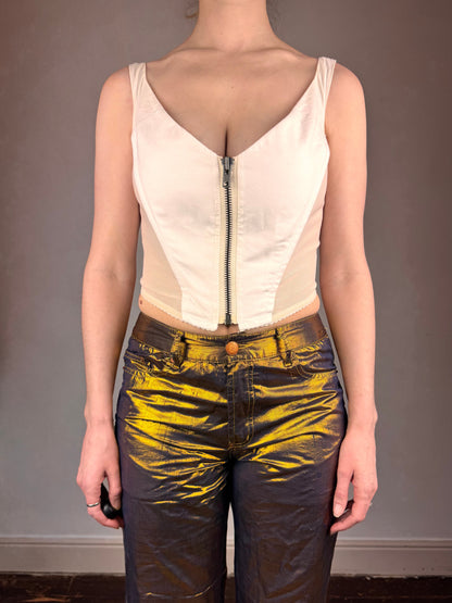 Jean Paul Gaultier c.F/W 1998 gold lamé trousers