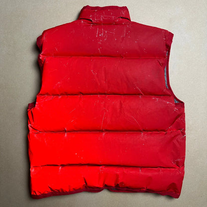 A/W 1993 Scarlet Red Reflective Goose Down Gilet