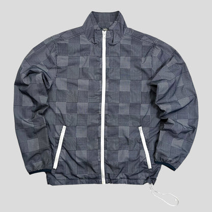 Stussy 00’s Patchwork Checker Nylon Track Jacket - M/L