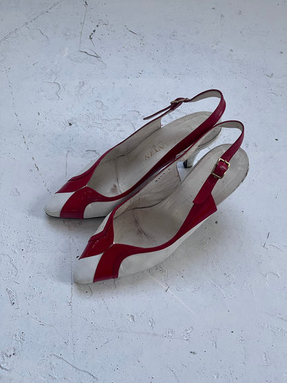 2000s lanvin heels | WHITE, White and Red