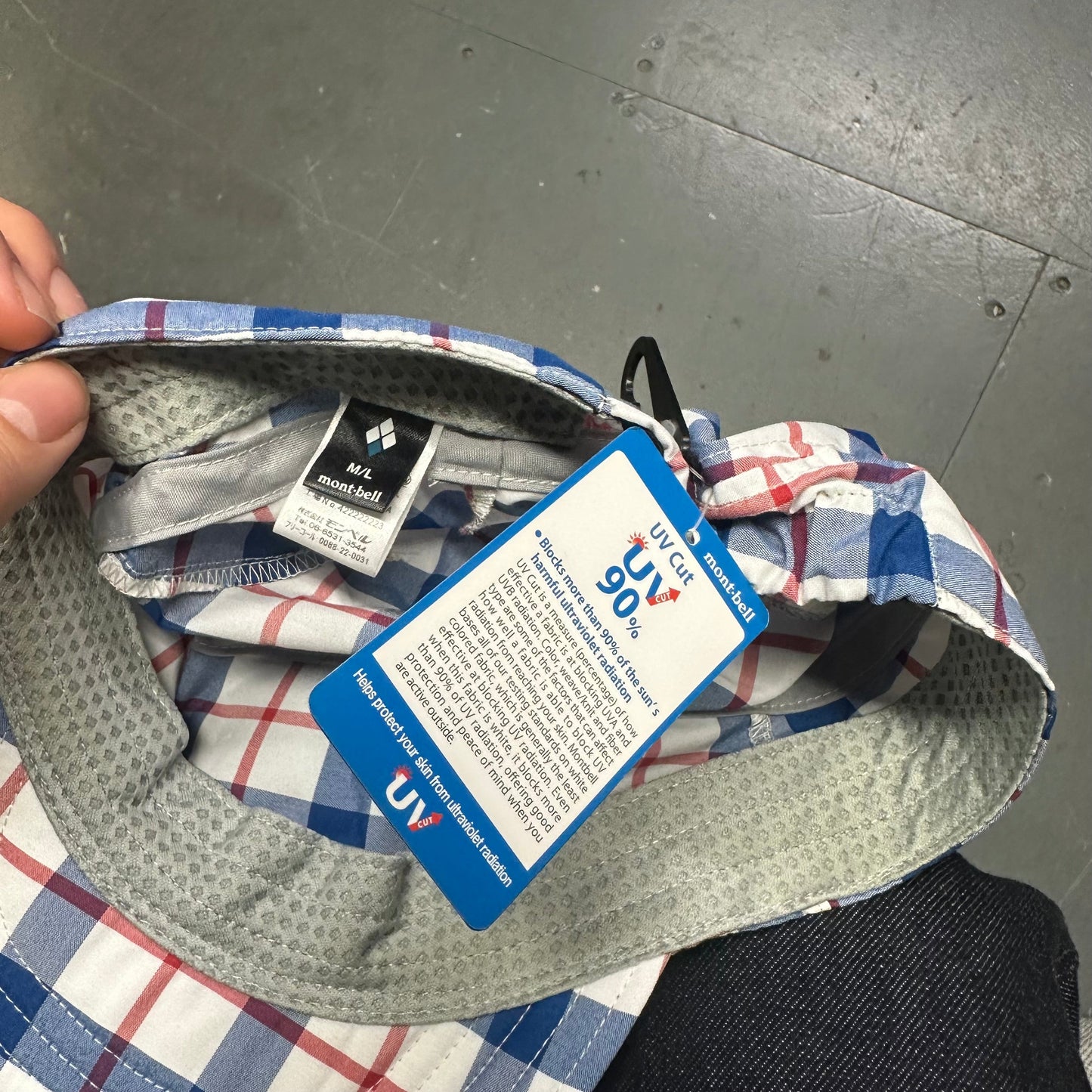 Montbell Plaid Cap ( M )