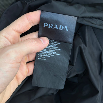 Prada Milano 2016 Nero Black Padded Nylon Windbreaker - S/M