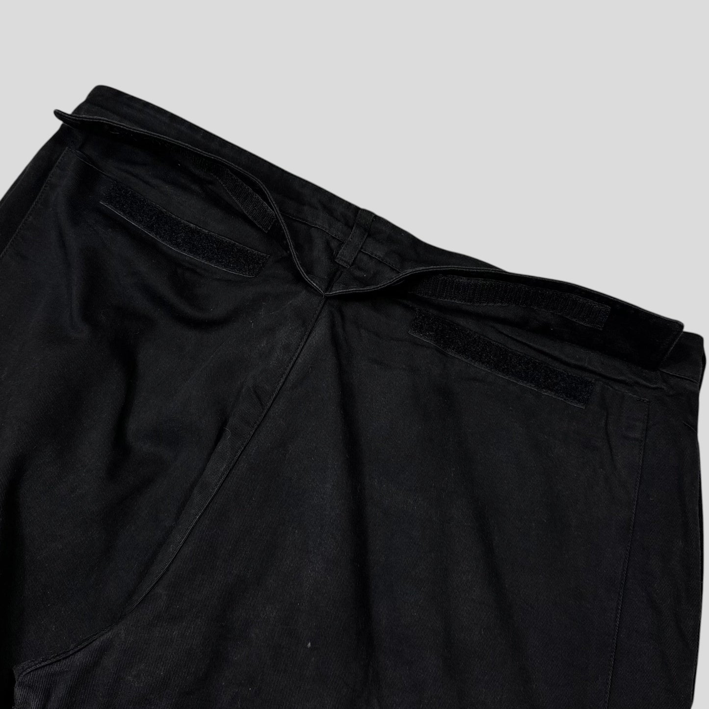 Prada Sport 1999 Baggy Carpenter Velcro Fly Trousers - IT52 | Default Title, Black