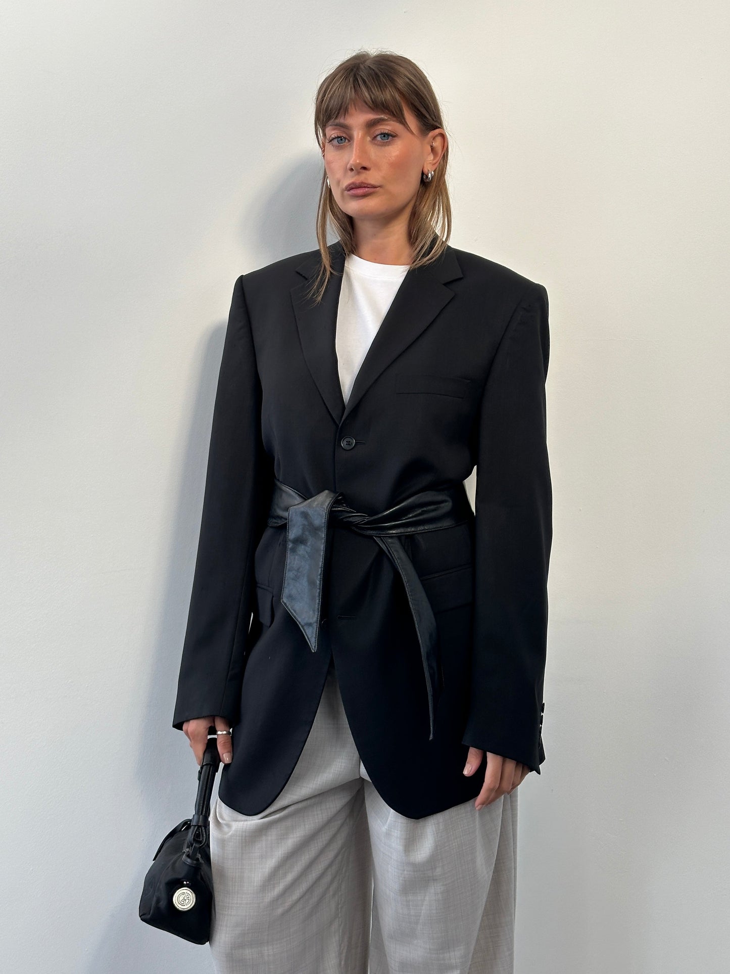 Yves Saint Laurent Pour Homme 1990s Pure Wool Single Breasted Blazer - 40L/XL